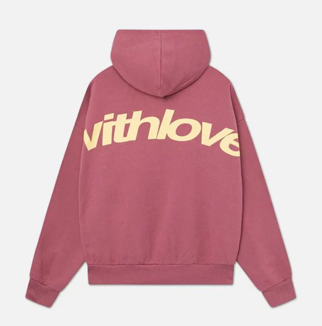 Maglione con cappuccio da uomo, semplice, versatile, da uomo e da donna, retrò, ampio, alla moda, con lettere multicolori._voghion.com