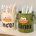 Cute Instagram New Iron Desktop High Beauty Creative Student Pen Holder Storage Box Multi Functional Stationery Bucket_voghion.com
