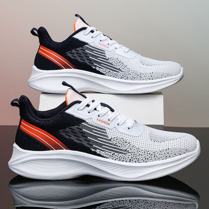 Mesh for summer breathable and lightweight men's large size 45, fly woven mesh surface, youth sports shoes, middle_voghion.com