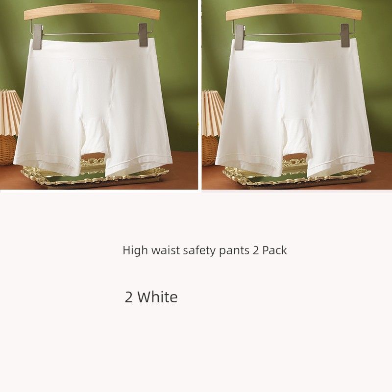 Plus Pants Modal Summer Safety Panties Two-in- Ladies High Waist Plus Size 150.00kg_voghion.com