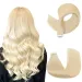 Tape In Hair Extensions Human Hair 613 Bleach Blonde Remy Seamless Invisible For Salon_voghion.com