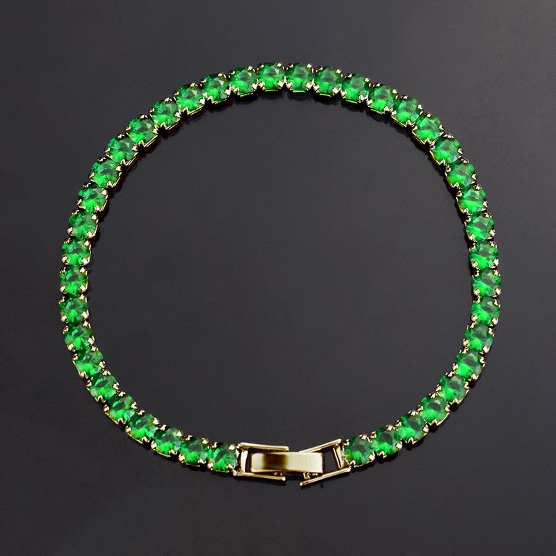 Bracciale Hip Hop da uomo e da donna in oro con micro pavé di diamanti, in argento, 17 cm_voghion.com