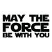 Reflective car sticker may the force be with you English letters body rear window sticker_voghion.com
