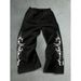 Retro Print Jogger Pants - High Street Hip-Hop Inspired Straight-Leg Sweatpants For Men, Polyester Casual Trousers With Drawstring Waist_voghion.com