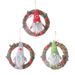 Christmas Creative New Style Faceless Doll Small Doll Rattan Circle Pendant Doll Wreath Hanging Decoration Christmas Window Decoration_voghion.com