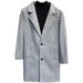 Herren Trenchcoat aus Wollmischung Slim Fit Zweireihig Langer Mantel Lässige Winterjacke Schwarz Grau Beige_voghion.com