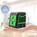 Selbstnivellierender grüner Laser – 2-Linien-Kreuzlinienlaser mit automatischer Ausrichtung, 360°-Abdeckung und hellem Strahl für Heimwerker und professionelle Anwendung_voghion.com