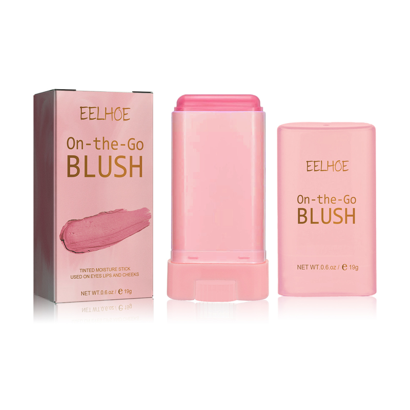 EELHOE Blush Stick, Brightening Base, Three-dimensional Grooming, Natural Nude Makeup, Waterproof And Light Multi-functional Blush Stick_voghion.com