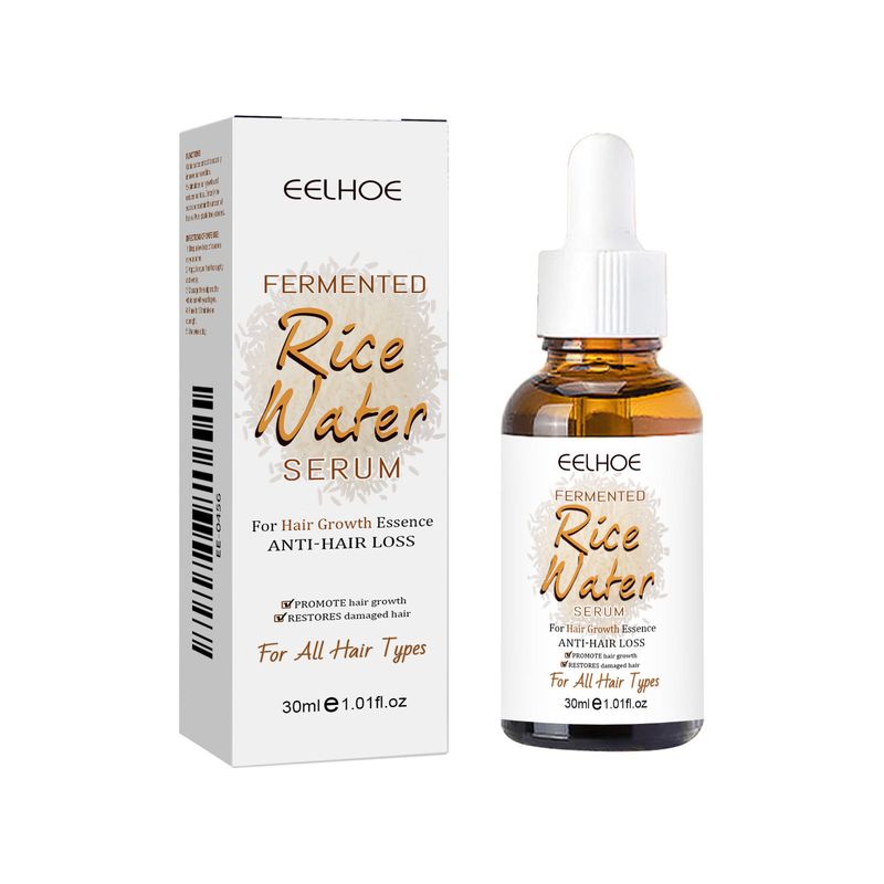 EELHOE Rice Water Essential Oil Improves Dry Frizzy Moisturizes Nourishes Hair, Takes Care Of Hair Perming And Dyeing_voghion.com