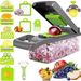 Multi-Functional Vegetable Slicer & Dicer - 5-in-1 Kitchen Mandoline With Julienne, Grater & Spiralizer For Potato, Carrot & Fruits_voghion.com
