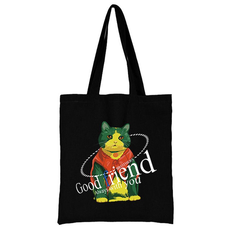 Gedruckt Canvas Tasche Harajuku Schulter Tasche Student Mode Hand Einkaufstasche_voghion.com