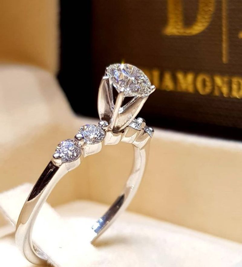 Unisex hot accessories wish hot selling couple rings jewelry engagement rings_voghion.com