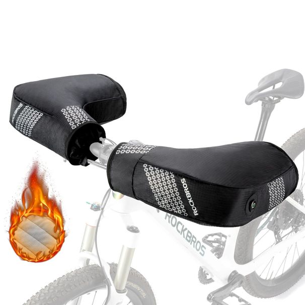 ROCKBROS Coprimanubrio Invernali Polsini Manubrio Bici Caldi Antivento E-Bike_voghion.com