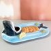 Dining Table Out-of-the-Box Artifact Creative Funny Big Mouth Shark Ceramic High-Value Dish Fish Plate Underglaze Color_voghion.com