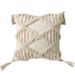 Capa de almofada tufada boêmia com design marroquino - Capa de almofada decorativa para sofá, cama, assento de carro - Padrões geométricos_voghion.com
