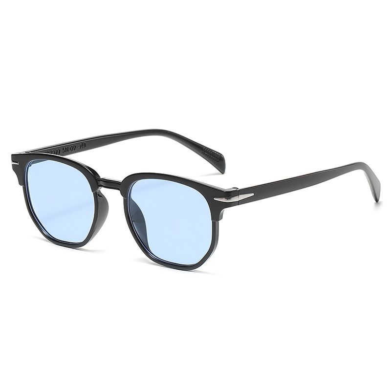 Moda Retro Güneş Gözlüğü Erkek Kadın Popüler Kare Oval Güneş Gözlüğü Bayan Siyah Gözlük Sürücü Gözlüğü UV400 Ayna_voghion.com