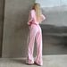 Velvet side stripes sexy suit autumn and winter comfortable zipper jacket two-piece suit women's clothing_voghion.com