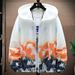 New ultra-thin breathable ice silk summer men's sun protection pattern gradient windbreaker cardigan jacket_voghion.com