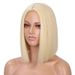 hot selling Straight Short Bob Human for Black Lace Brazilian Wigs Remy Hair Middle Part Side For Brown Women_voghion.com