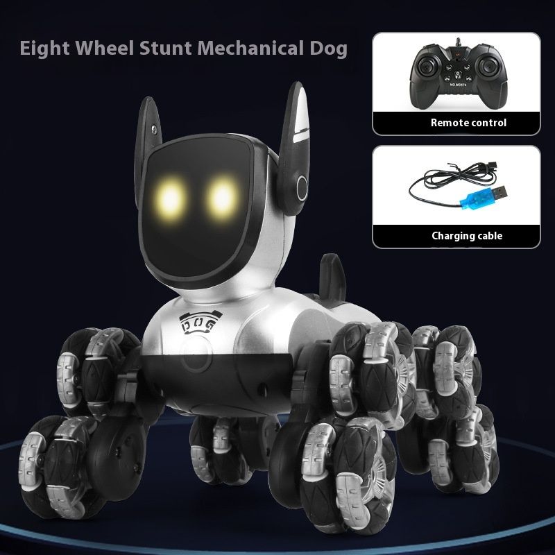 Nieuwe elektrische afstandsbediening achtwielige stunt mechanische intelligente robot hond jongens en meisjes kinderspeelgoed cadeau_voghion.com