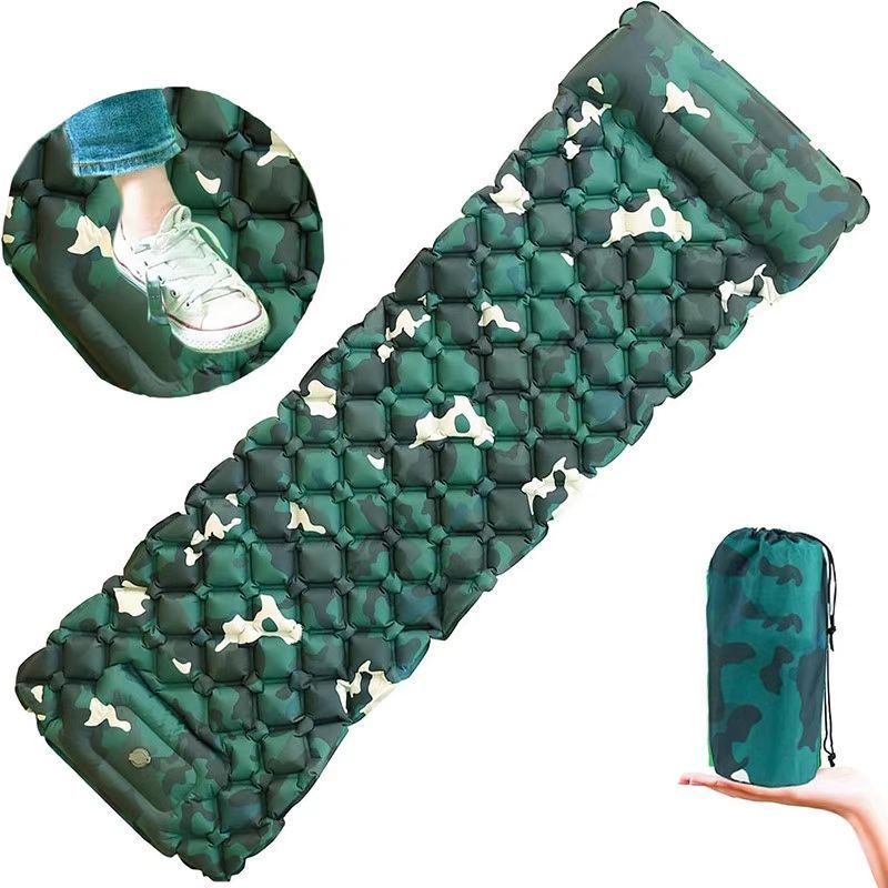 PACONE Automatic Inflatable Mattress, Outdoor Camping Tent Sleeping Pad, Ultra Lightweight And Agile Air Cushion, Single_voghion.com