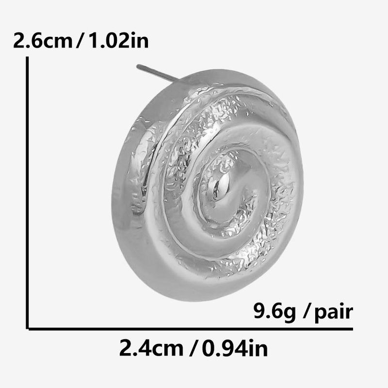 1 Pair Casual Simple Style Streetwear Geometric Irregular Plating 304 Stainless Steel Ear Studs_voghion.com