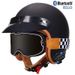 Casco da moto 3/4 in stile vintage, certificato DOT e 3C, design compatto con Bluetooth, ABS leggero e 6 opzioni di lenti retrò_voghion.com