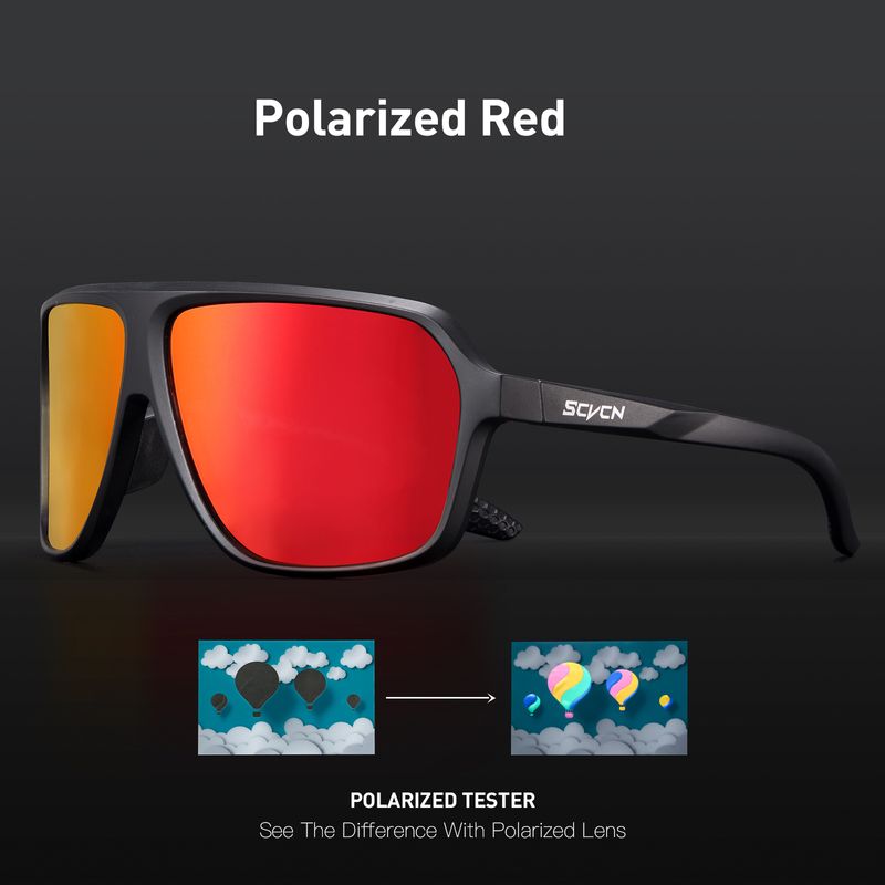 SCVCN spolaryzowane okulary rowerowe mężczyźni kobiety nowe okulary rowerowe wyścigi rowerowe okulary jeździeckie UV400 MTB Outdoor Sports kolarstwo piesze wycieczki gogle wędkarskie_voghion.com