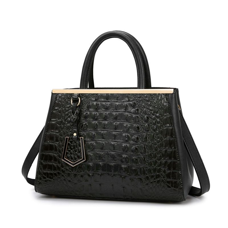 Krokodilmuster Große Kapazität Damentasche Dreiteilige Mutter-Kind-Tasche Beliebte geprägte Schulterhandtasche für Damen_voghion.com