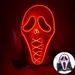 Halloween Gruselige Geistermaske Leuchtende LED-Licht-Partymaske Dekorative Kopfbedeckung für Erwachsene, die in der dunklen Nacht leuchtet_voghion.com