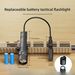 4025 Outdoor-Metall-LED 1200 Lumen Wasserdicht Stoßfest Mit Gleitschiene Blinkendes Starkes Licht Rattenschwanz Taktische Taschenlampe_voghion.com
