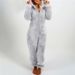 Cozy Fleece-Lined Hooded Onesie Pajamas Set For Family - Soft & Warm Winter Sleepwear, Available In Multiple Colors & Sizes (S-5XL)_voghion.com