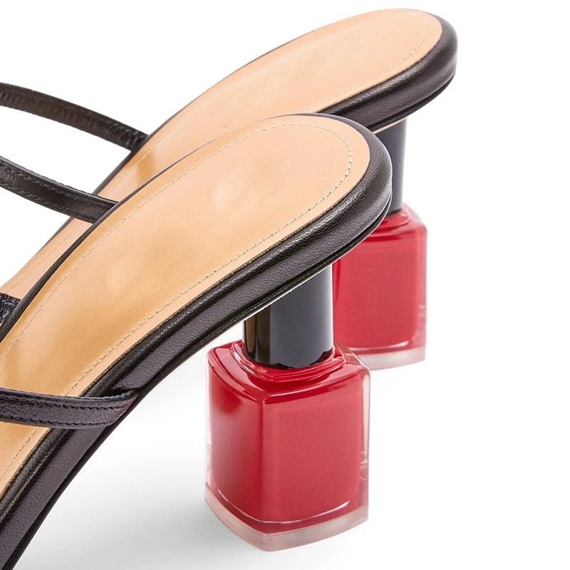 Women's Shoes Popular Open Toe Rose Flower One Strap Sandals For Women, High Heeled Shoes, Slippers For Women_voghion.com