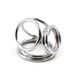 Anillo de metal de acero inoxidable BDSM, anillo de hierro, anillo de cuatro anillos, anillo de extensión, anillo de esclavitud para huevos, anillo de erección para escroto._voghion.com