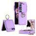 Applicable Samsung Z FLIP6 Mobile Phone Case Ring Lens Case Flip 5 Case Creative Beauty Mirror_voghion.com
