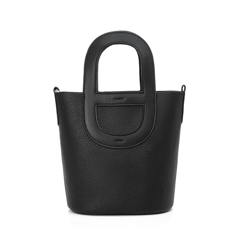 Design originale nuovo naso di maiale da donna a mano con tracolla a tracolla semplice borsa a secchiello in tinta unita da pendolare_voghion.com