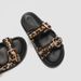 Plus Size Women's Animal Print Sandals (Summer Platform Slides - Round Toe With Adjustable Buckle Strap, Non-Slip Thick Sole For Casual & Beach Wear)_voghion.com
