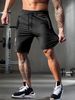 Lightweight Quick-Dry Men's Gym Shorts - High Stretch Athletic Training Shorts For Running, Hiking & Workouts (Black/Grey/Khaki/Blue) - EU Sizes_voghion.com