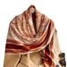New Simulated Silk Women's 110cm Plain Pattern Square Scarf Versatile Print Decoration Sun Protection Shawl Summer_voghion.com