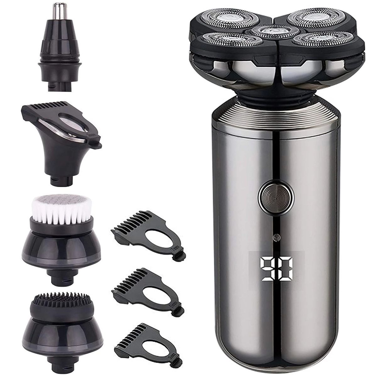 Ηλεκτρική ξυριστική μηχανή ανδρών IPX6 αδιάβροχη ξυριστική μηχανή ξυρίσματος γενιών με φόρτιση USB ξυριστικές μηχανές πολλαπλών λειτουργιών σετ περιποίησης_voghion.com