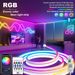 Striscia LED 5V Bluetooth RGBIC Striscia Neon Telecomando con Sincronizzazione Musicale Decorazione Fai da Te per Camera da Letto Luce Ambientale Cambiante_voghion.com