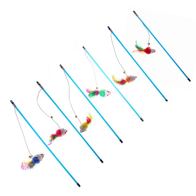 Feather Mouse Toy For Cats By PawParty Store_voghion.com