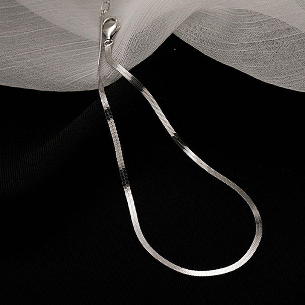 2023 New Trendy Sunshine Ankle Simple Snake Bone Blade Anklet Personality Minimalist Niche Design Versatile Foot Chain_voghion.com