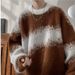 1 Men's Winter American Style Color Block Lazy Pullover Knitwear Loose Fit Student Trendy Brand Inner Layer Sweater Jacket_voghion.com