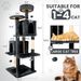 Cat Tree Tower Condo For Indoor Cats, Soft Plush Multi-Level Climbing Tree Cat House With 1 360° Rotating Cat Cave_voghion.com