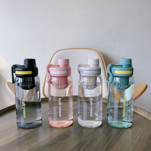 Large Capacity Sports Water Bottle For Men And Women, Aesthetic Summer Simple High Temperature Resistant Portable Cup_voghion.com