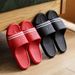 Non-Slip PVC Toe Loop Slippers For Women & Men - Breathable Bathroom Slides With Bowknot Design, Quick-Dry Indoor/Outdoor House Shoes For Couples_voghion.com