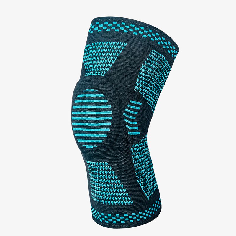 Sports knee pads silicone knitted outdoor basketball protective meniscus leg sleeve running fitness squat knee protector_voghion.com