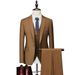 CT Men's Business Casual Set For Wedding Groom One Button Tuxedo Three-Piece Suit_voghion.com