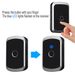 Waterproof Wireless Doorbell AC 100V-240V EU Plug Smart Remote Control Doorbell Rings With Battery Included, Plug And_voghion.com